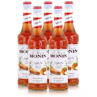 Monin Sirup Apple Pie 700ml - Cocktails Milchshakes Kaffeesirup (5er Pack)
