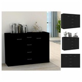 vidaXL Sideboard Schwarz 88x30x65 cm Holzwerkstoff