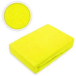 EXKLUSIV HEIMTEXTIL Frottee Spannbettlaken  60 - 70 x 140 cm Gelb