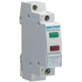 Hager LED-Leuchtmelder 2fach grün und rot,230VAC SVN126