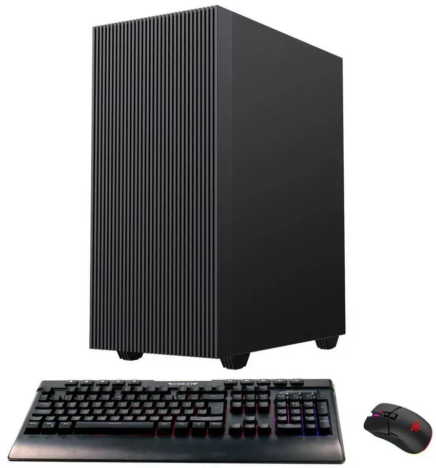 GAMEMAX Multimedia-PC Edge PC (AMD Ryzen 5 5600G, 16 GB RAM, 1000 GB SSD, Luftkühlung, Windows 11) blau|schwarz