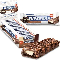 Superbar Triple Chocolate, Proteinriegel, 36 % Eiweiß, 24 x 50 g One Size