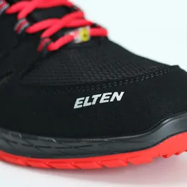 ELTEN Halbschuh MADDOX Low ESD, schwarz-rot, S3, 41