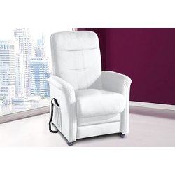 TV-Sessel SIT&MORE „Charlie“ Sessel Gr. Luxus-Kunstleder, mit Motor-mit Aufstehhilfe, B/H/T: 76 cm x 103 cm x 91 cm, weiß Fernsehsessel und TV-Sessel wahlweise mit Motor Aufstehhilfe