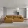 masseno Eckcouch Polyester 3-Sitzer Gelb