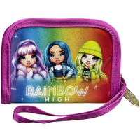 Undercover Rainbow High Geldbeutel und Brustbeutel, lila, mit Reißverschluss, für Kinder, Jungen und Mädchen, 10 x 13,5 x 1 cm