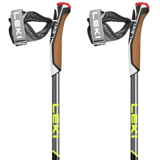 Leki Traveller Alu 90-130 cm schwarz-silbergrau-neonyellow