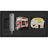 Moleskine Country Pins Thailand (2er-Set), Tuk-Tuk+ Elefant