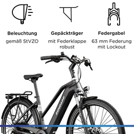 Zündapp Z810 28 Zoll RH 50 cm Damen schwarz/grau