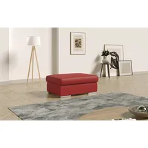 sit&more Polsterhocker Broadway Mikrofaser 99 x 42 x 65 cm Rot