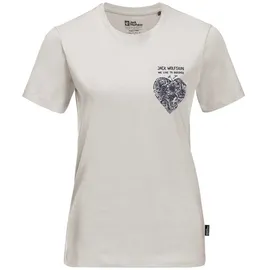 Jack Wolfskin Discover Heart Kurzarm-t-shirt - Sea Shell - S