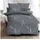 KAEPPEL Mako-Satin Floral Grau 200 x 200 cm + 2 x 80 x 80 cm