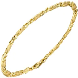 Goldarmband JOBO, gelb (gelbgold 585), Armbänder, Damen, Gelbgold 585, 585 Gold 21 cm