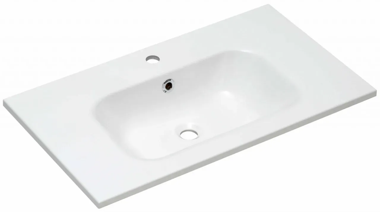 Pelipal Serie 6110 Mineralmarmor-Waschtisch MMWT73-810, B:810, H:20, T:460mm MMWT73-810