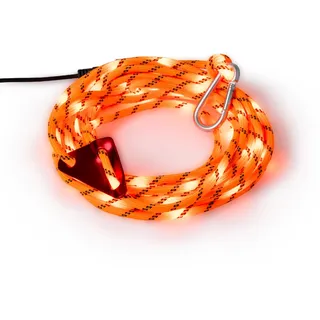 Sunnyside® - Leuchttau Afterglow | 90% weniger Insekten | 150kg Belastbar | zum Abspannen, Aufhängen & Befestigen | 6m Lang | USB-C | Markistenbeleuchtung | Abspannlicht | Campinglicht