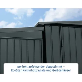 EcoStar Kaminholzregal Trend-V Typ 1 anthrazitgrau