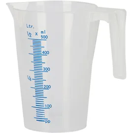 Kerbl Messbecher 0,5ltr. Kunststoff, mit Skala, stapelbar