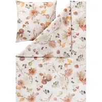 Estella Kuschelflanell Autumn Foliage Braun 135 x 200 cm + 80 x 80 cm