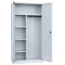 Classix Putzmittelschrank X-545540 lichtgrau 92,0 x 42,0 x 194,5 cm, aufgebaut