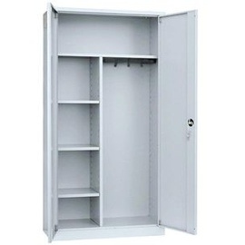 Classix Putzmittelschrank X-545540 lichtgrau 92,0 x 42,0 x 194,5 cm, aufgebaut