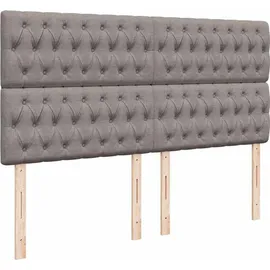 vidaXL Boxspringbett 180 x 200 cm Taupe