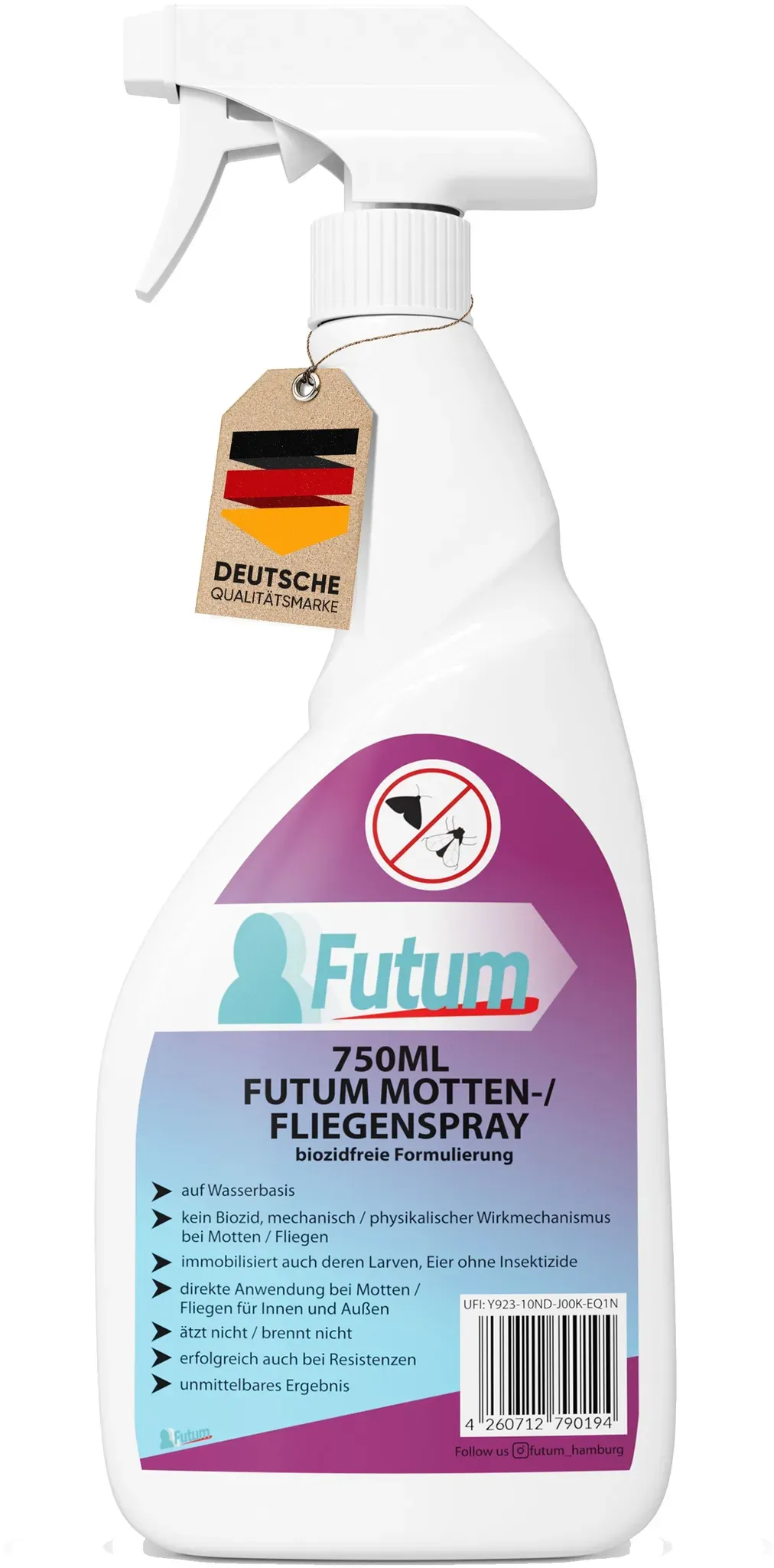 Futum 750ml Motten- / Fliegenspray Spray 750 ml