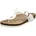Damen Frauen Zehentrenner Sandalen Sommersandalen zehenkneifer flip Flops bequem leicht Sommer Strand Offwhite 37 EU Gr 37