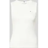 Tommy Hilfiger Slim Fit Tank Top aus reiner Baumwolle Modell 'SLIM CODY', Ecru, XS