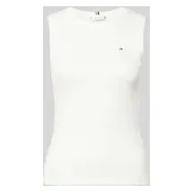 Tommy Hilfiger Slim Fit Tank Top aus reiner Baumwolle Modell 'SLIM CODY', Ecru, XS
