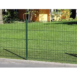 GAH Alberts Alberts Einstabmattenzaun, grün, zum Einbetonieren, 150 cm, 16 m, Zaunset