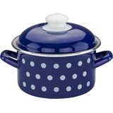 Casa Royale Fleischtopf "Dots", Ø ca. 16 cm - Blau