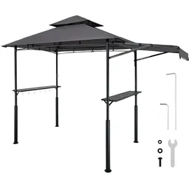Vevor Grillpavillon 2,43 x 1,5 m Silber