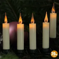 Star-Max Baumkerzen LED 20 kabellos Weiß