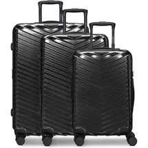 Redolz Essentials 18 Koffer-Set 3-tlg. schwarz/metallic black