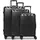 Redolz Essentials 18 Koffer-Set 3-tlg. schwarz/metallic black