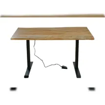 KAWOLA Schreibtisch Lora Akazie massiv / Braun