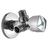 ARCOCERE Arco Eckventil A-80 1/2"x3/8"x3/8" mit zwei Steckdosen, Anti-Kalk