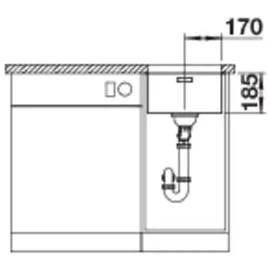 Blanco SOLIS 340-U CNS 31⁄2 BF m.CF o.Afb