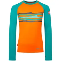 TROLLKIDS Badeshirt langarm Haukland orange 152