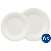 Villeroy & Boch Teller-Set Essential White 12 tlg. weiß