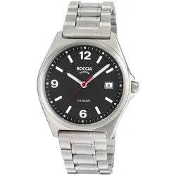 Boccia 3663-01 Herrenarmbanduhr Titan Schwarz 10 bar