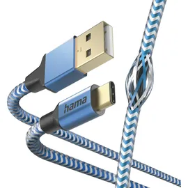 Hama USB-A auf USB-C 1,5 m Blau