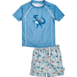 Playshoes UV-Schutz 'Dino' - Blau,Orange,Weiß - 74-80