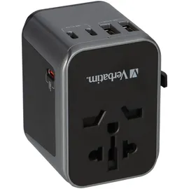 Verbatim Ladeadapter, Universal Travel, UTA-03, 30W