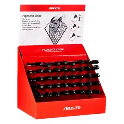 Aristo Pigmentliner Display Kreativ Bedarf je 8 x 0.050.40.8RundKeil 9003182234509 Aristo