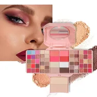 All-in-one Make up Set,Kosmetik Geschenkset,Cosmetics with Mirror,Beauty Adventskalender 2025,Makeup-Geschenkset für Teenager Mädchen,Eyeshadow/Highlight/Blush/Fixing Powder,All in one Makeup Set