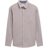 Tom Tailor Herren Chambray Hemd mit Brusttasche, lila, Uni,