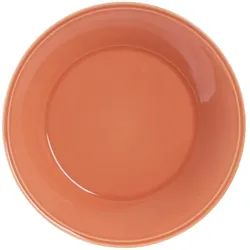Dessertteller Louise corail 22 cm - Orange Rund Fayence Table Passion