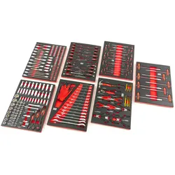 HBM 262er Pack Premium-Werkzeuge für Werkzeugträger - RED