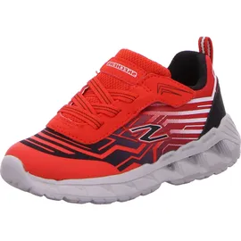 SKECHERS Jungen Magna Lights Sneaker, Rot, 21